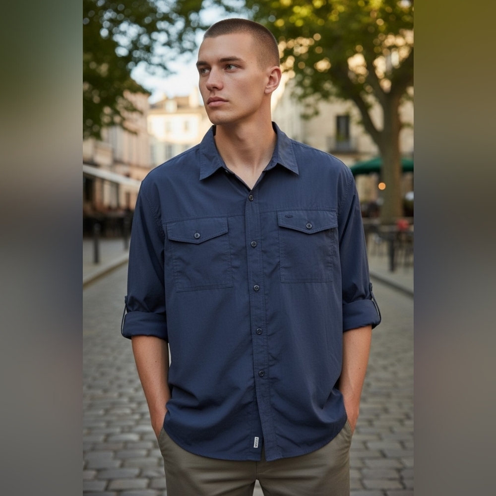 Free Country Men's Size XL Button Down Casual Wear Shirt